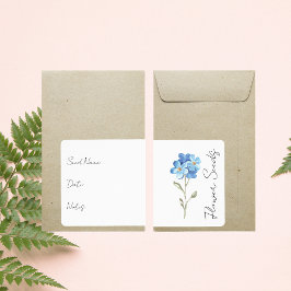 Sticker voor zaadpakket | Label voor bloemenzaadpa