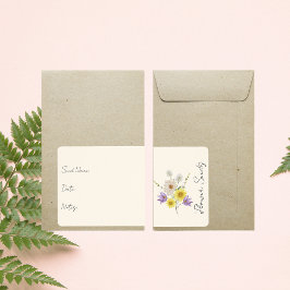 Sticker voor zaadpakket | Label voor bloemenzaadpa