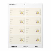 Sticker voor zaadpakket | Label voor bloemenzaadpa (Full Sheet)