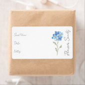 Sticker voor zaadpakket | Label voor bloemenzaadpa (Insitu)