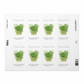 Sticker voor zaadpakket | Microgreens Zaadlabel (Full Sheet)