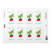 Sticker voor zaadpakket | Radish Seed Label (Full Sheet)
