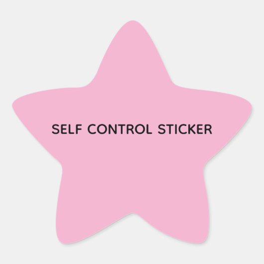 STICKER VOOR ZELFBEHEERSING (Voorkant)