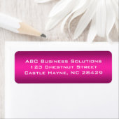 Sticker voor zwart en roze bedrijfsretouradres (Insitu)