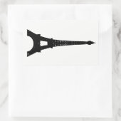 Sticker voor zwarte en witte elegante es (Tas)