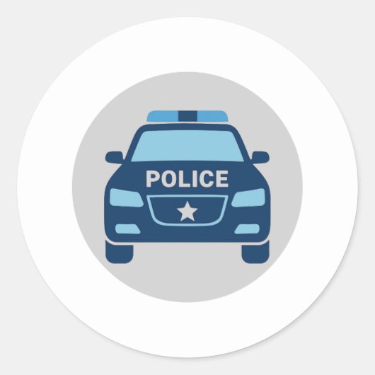 Sticker voorzijde politieauto (Voorkant)