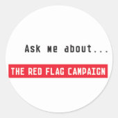 Sticker-vraag me ronde sticker (Voorkant)