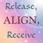 Sticker vrijgeven, uitlijnen, ontvangen (Voorkant)