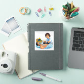 Sticker Vrouwelijke Dokter Echografie (iPad Cover)