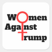 Sticker Vrouwen Tegen Trump (Voorkant)