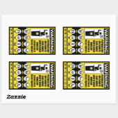 Sticker Waarschuwingsset voor politici (Vel)