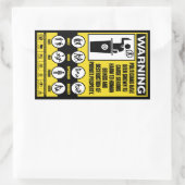 Sticker Waarschuwingsset voor politici (Tas)