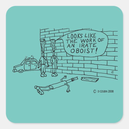 Sticker Wandtest vierkant (Voorkant)