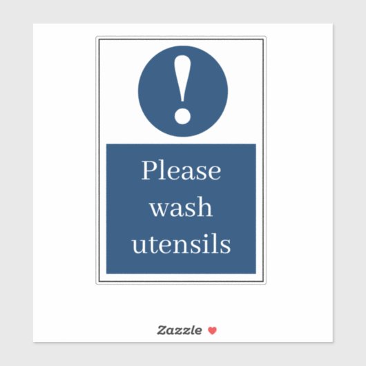 Sticker wasgereedschappen (Vel)