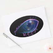 Sticker-WEEP de band logo Ovale Sticker (Envelop)