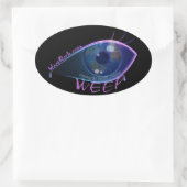 Sticker-WEEP de band logo Ovale Sticker (Tas)