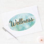 Sticker "Wellness" voor uw goede gezondheid. (Envelop)