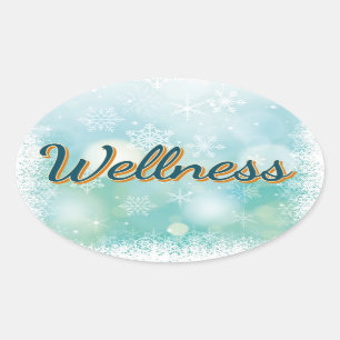 Sticker "Wellness" voor uw goede gezondheid.