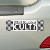 Sticker wil zich aansluiten bij een Cult? (Op auto)
