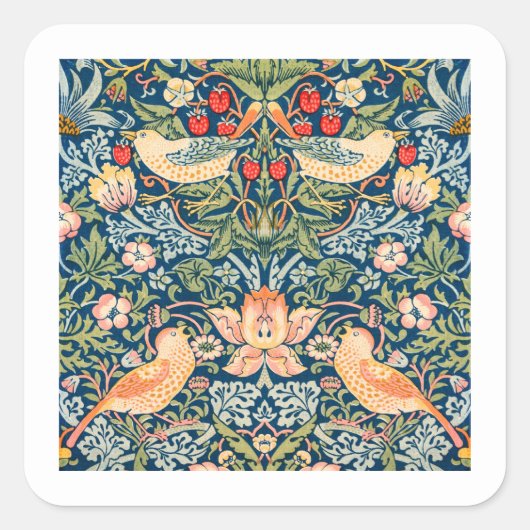 STICKER : WILLIAM MORRIS : STRAWBERRY THIEVY (Voorkant)