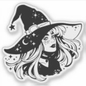 Sticker "Witch" (Voorkant)