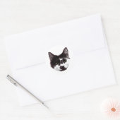 Sticker with a Stare | Ink Style Cat Sticker (Envelop)
