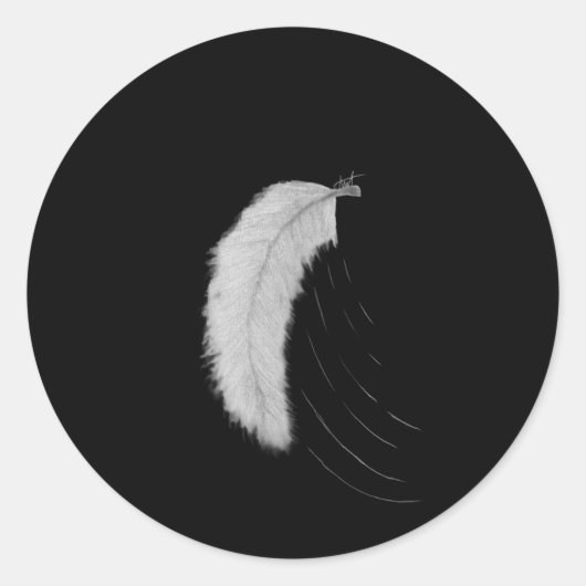 Sticker with feather (Voorkant)