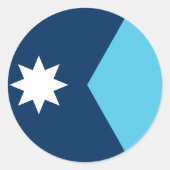 Sticker with Flag of Minnesota, USA (Voorkant)