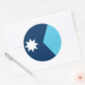 Sticker with Flag of Minnesota, USA (Envelop)