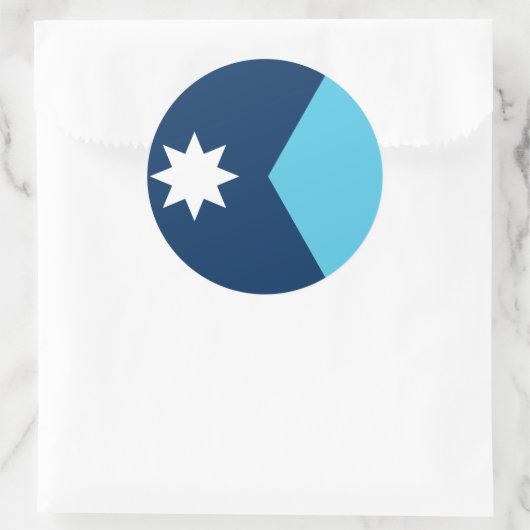 Sticker with Flag of Minnesota, USA (Tas)