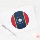 Sticker with Flag of Mississippi State, USA (Envelop)