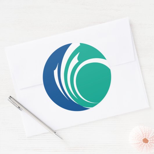 Sticker with Flag of Ottawa, Canada (Envelop)