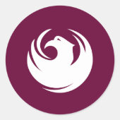 Sticker with Flag of Phoenix City, Arizona (Voorkant)