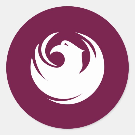 Sticker with Flag of Phoenix City, Arizona (Voorkant)