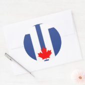 Sticker with Flag of Toronto, Canada