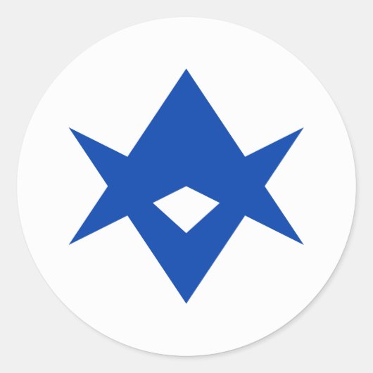 Sticker with Flag of Toyota City, Japan (Voorkant)