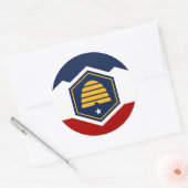 Sticker with Flag of Utah, USA (Envelop)