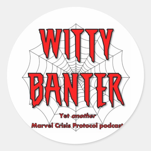 Sticker, witte cirkel ronde sticker (Voorkant)