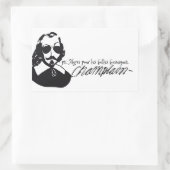 Sticker x20 Samuel Champlain Hipster bril (Tas)