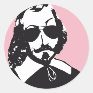 Sticker x20 Samuel Champlain Hipster bril