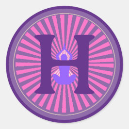 Sticker - Yoga Zen - Gepersonaliseerd - Voeg Initi