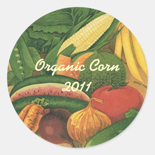 Sticker  zaadpakket Home Canning Jar Circles (Voorkant)