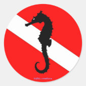 sticker - Zeepaardduikvlag (Voorkant)