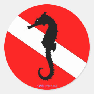 sticker - Zeepaardduikvlag