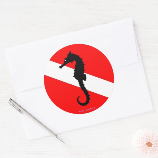 sticker - Zeepaardduikvlag (Envelop)