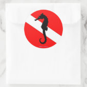 sticker - Zeepaardduikvlag (Tas)