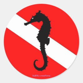 sticker - Zeepaardduikvlag