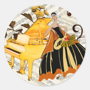 sticker zelfklevend Music
