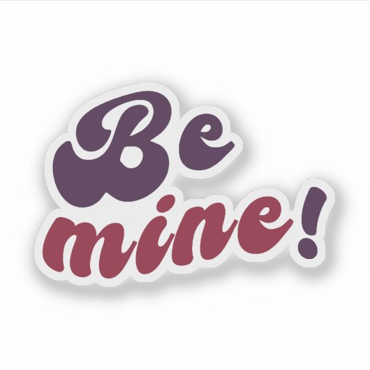 Sticker zij de mijne! (Voorkant)