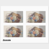 Sticker Zoet Antiek Kind & Bay Pony Scrapbook (Vel)